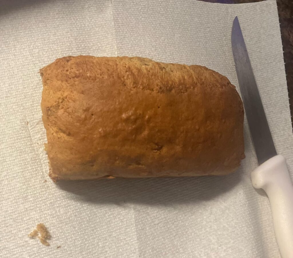 80 cal slice of banana bread