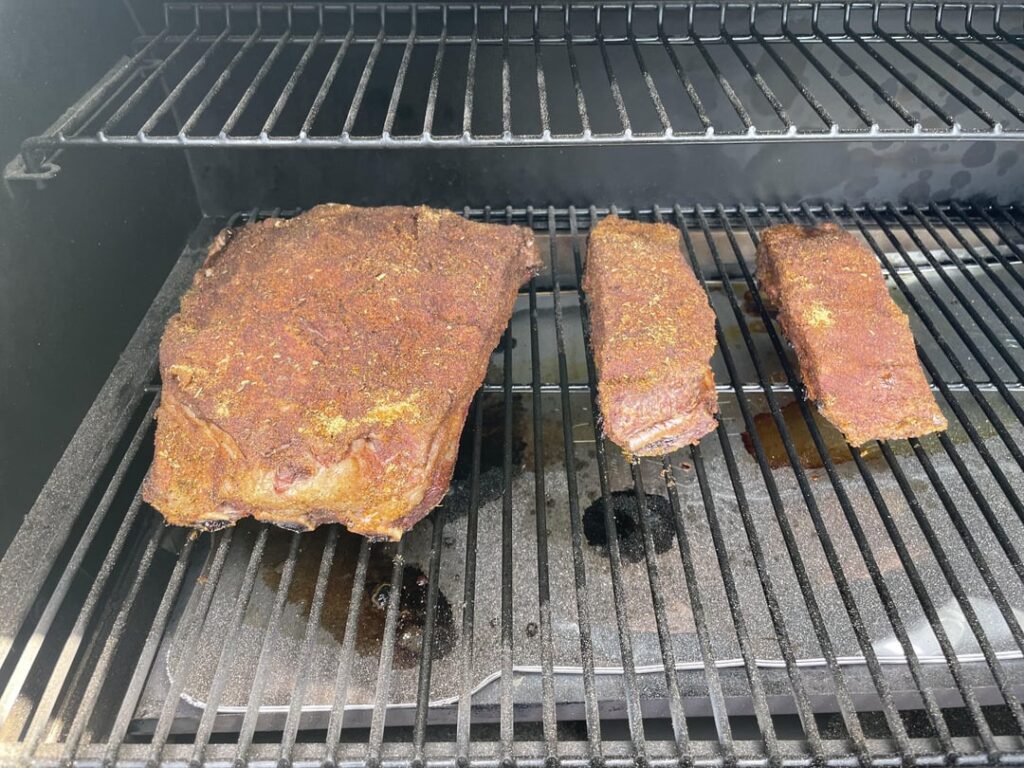 Beef ribs on pellet