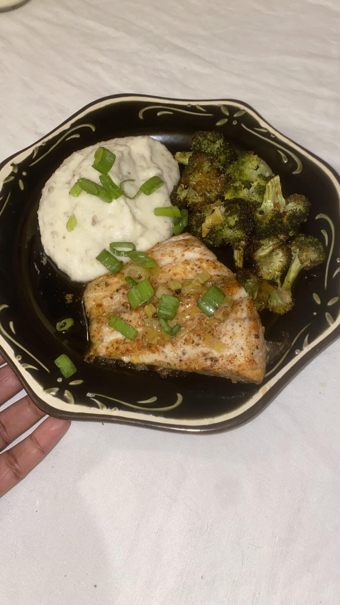 Smoky barramundi w brown butter