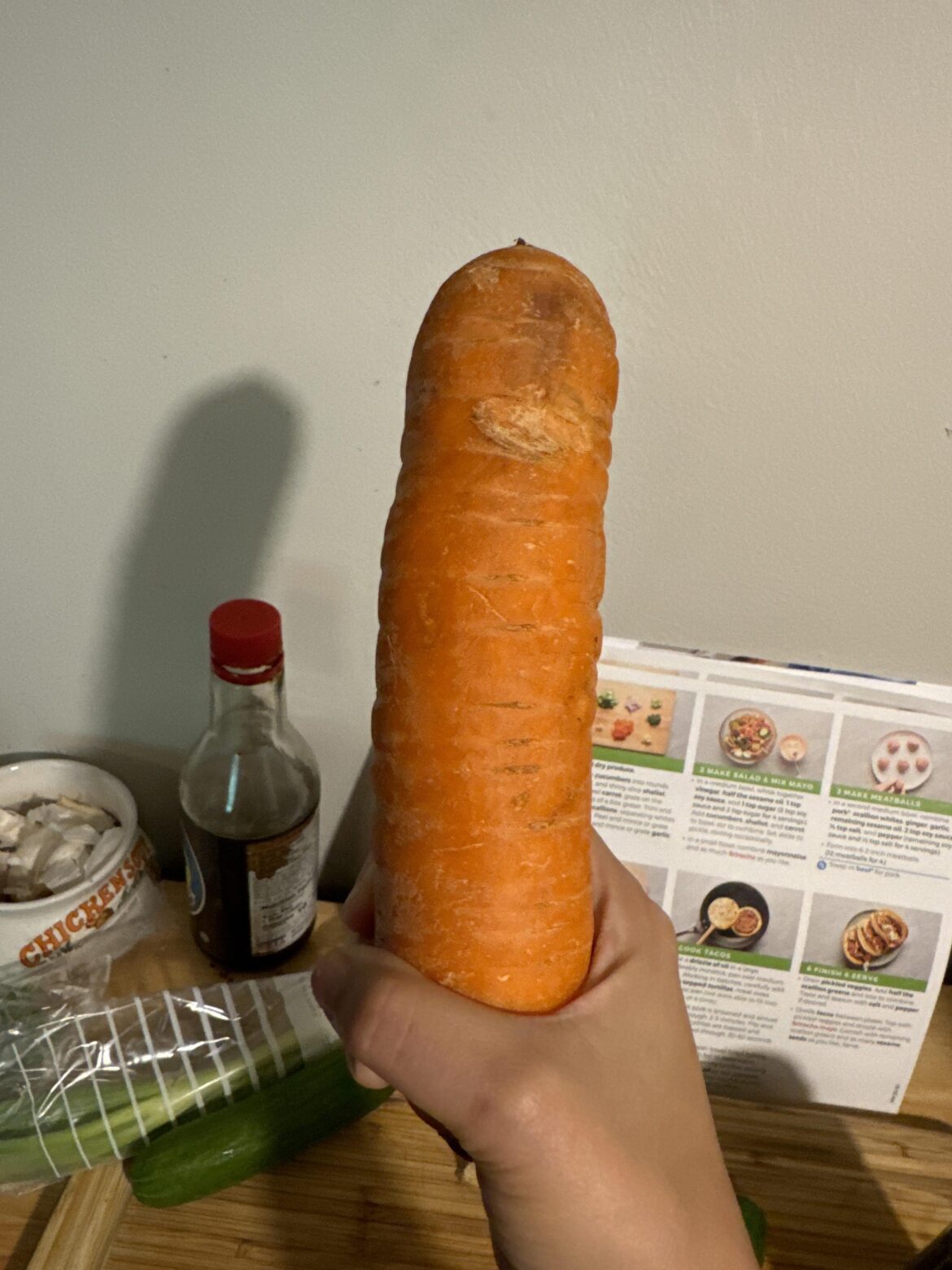 Perfectly average sized carrot