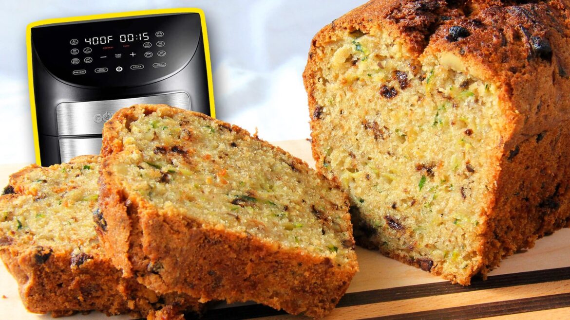Air Fryer Zucchini Bread - Easy, moist and only one bowl!