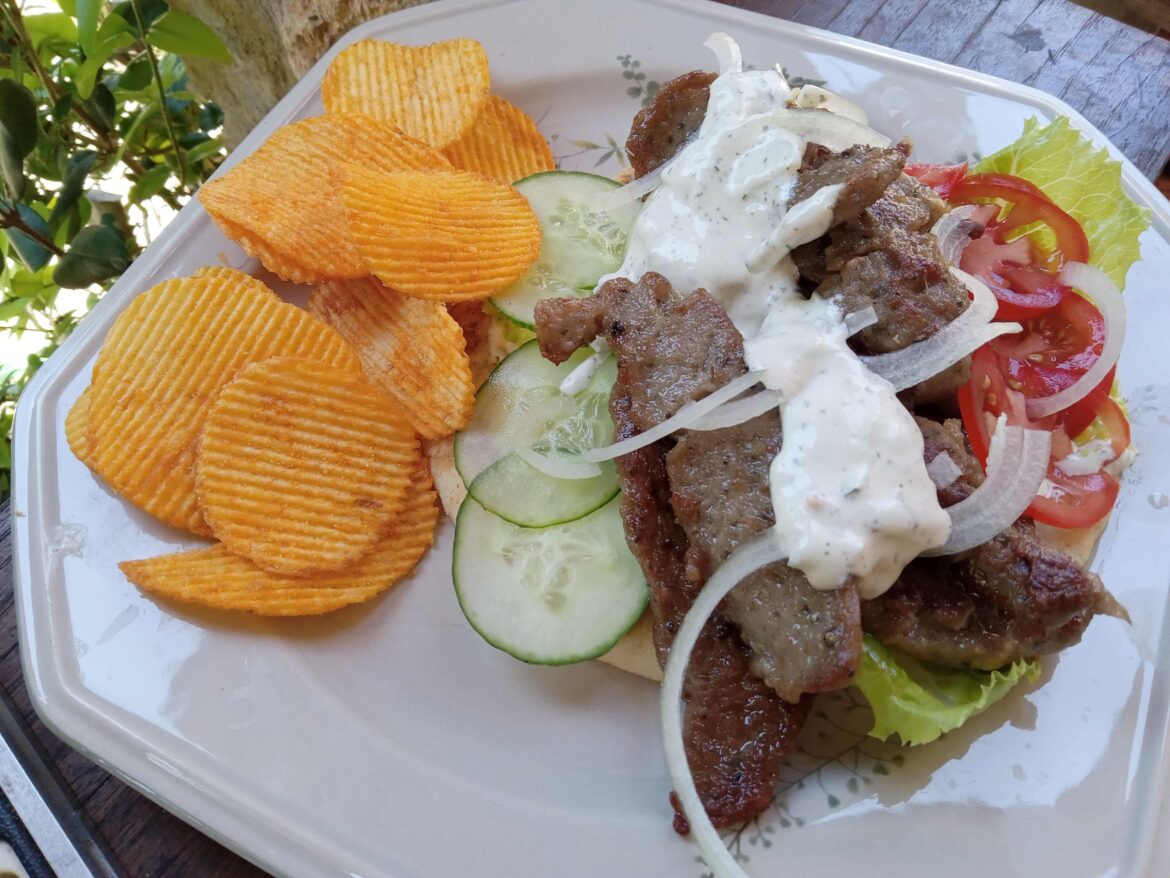 Bought a 20-pound Kronos 'Gyrocone' - been eating a lot of gyros! (w/extra meat)