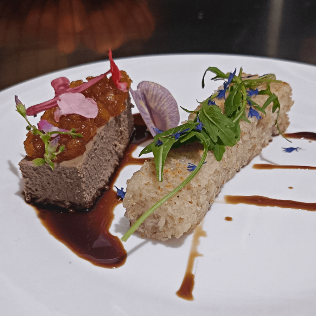 Liver Mousse & Focaccia Balsamic Reduction