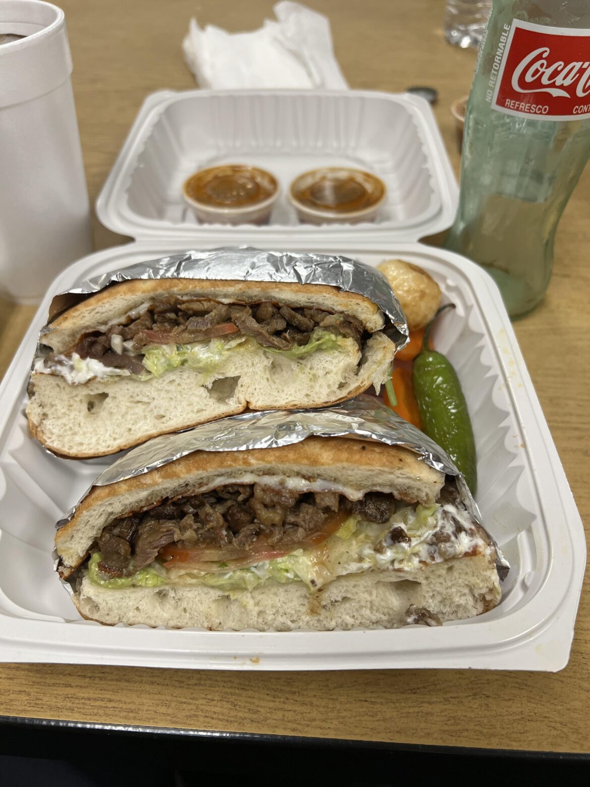 Carne asada torta from the truck at my job.