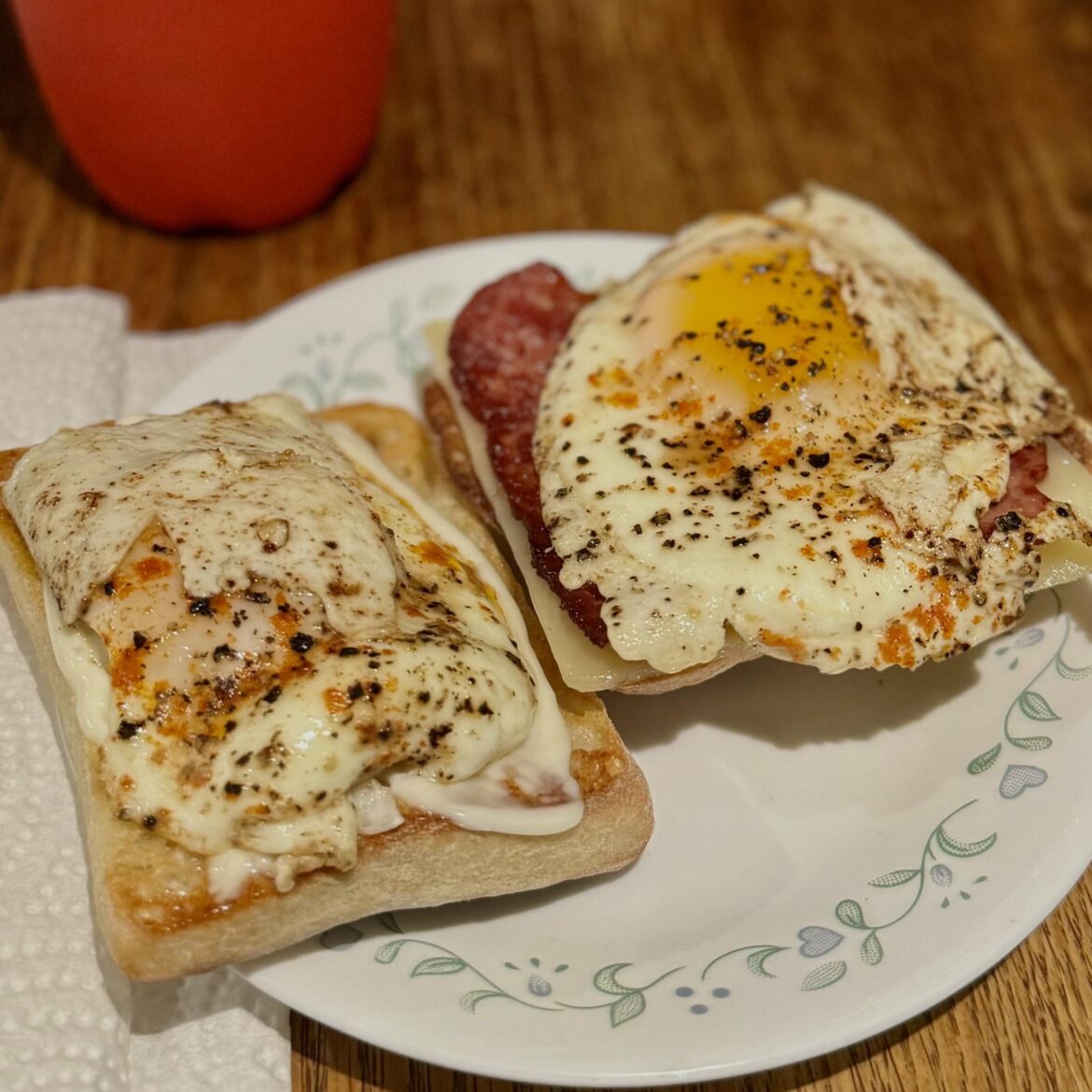 Breakfast Sandwich with Egg On It