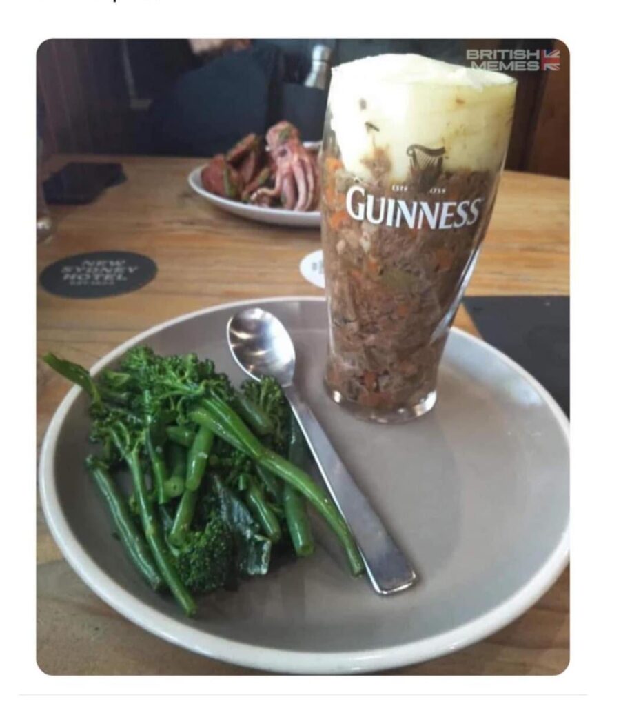 Pint of cottage pie please