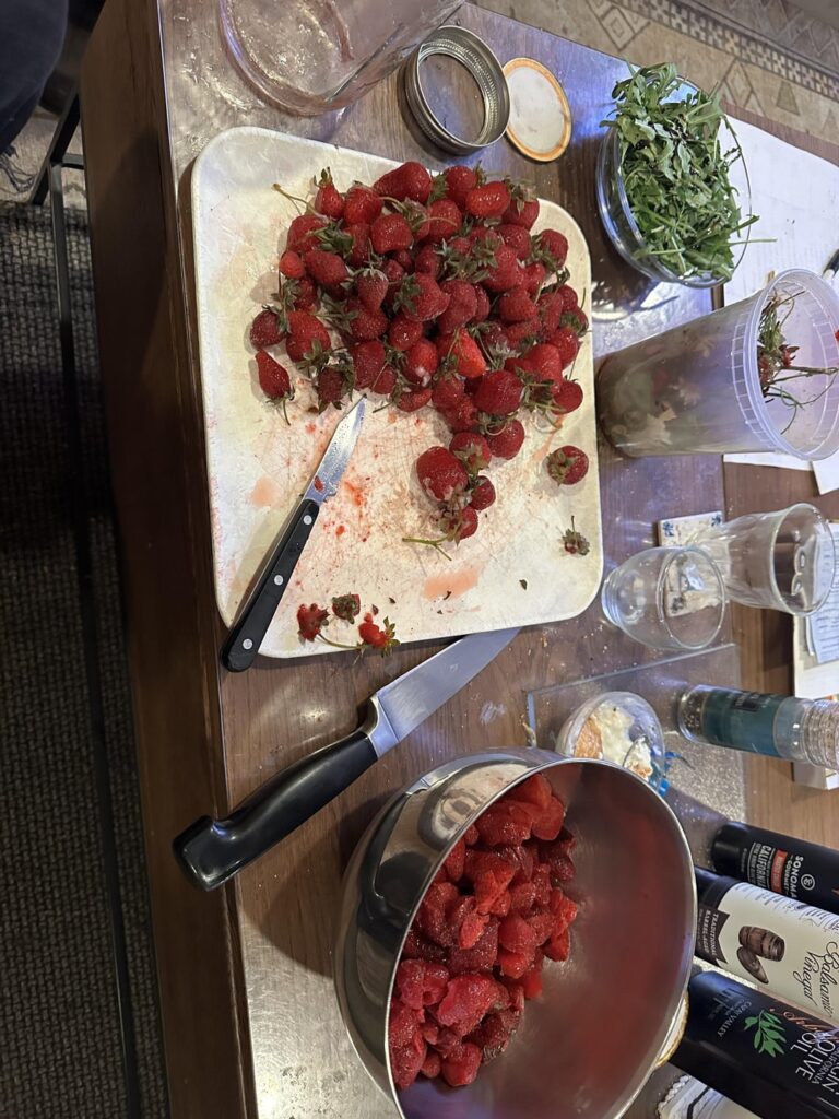 made a strawberry cherry jam, but luckily it turned out to be more like fruit butter. i can’t stop eating it!