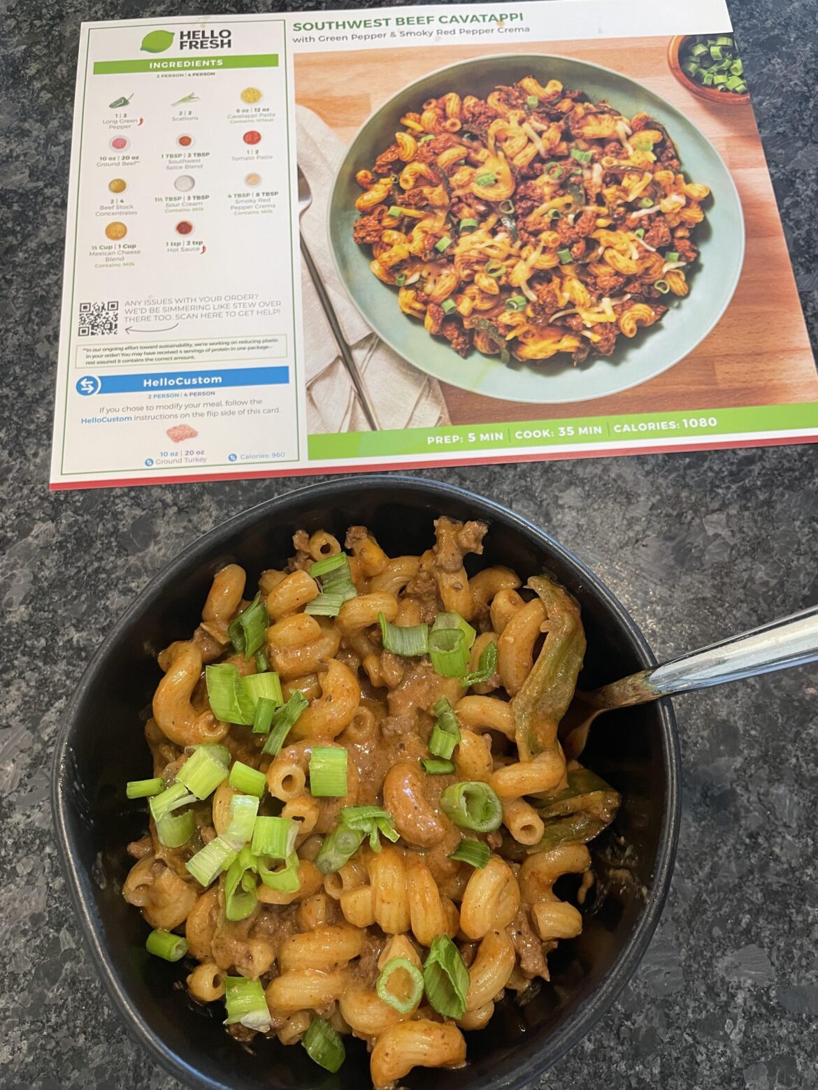 Southwest Beef Cavatappi