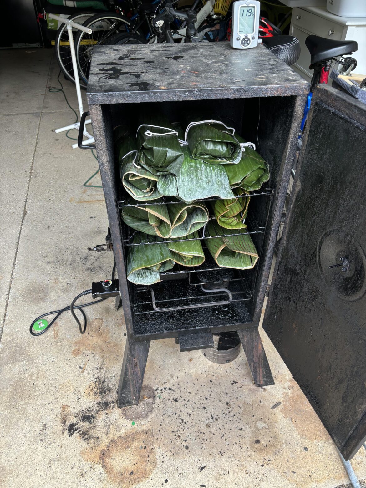 J. Kenji’s Cochinita Pibil in the smoker