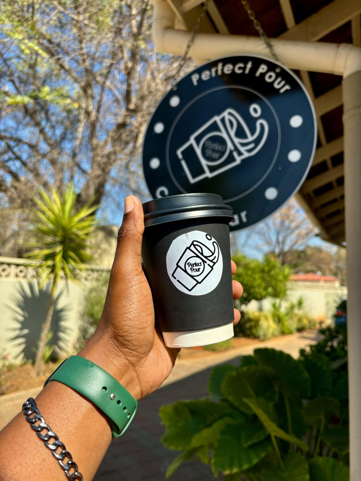 A morning cappuccino at Perfect Pour in Gaborone, Botswana🇧🇼