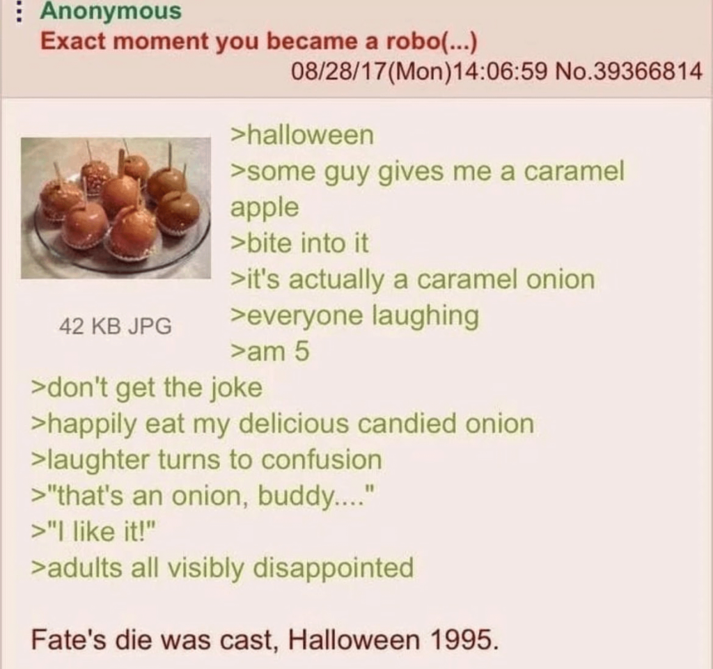 Anon thought it was an apple