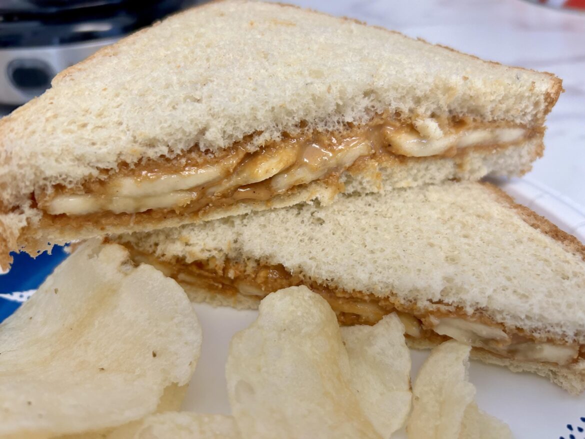 Feeling lazy and basic - peanut butter and banana