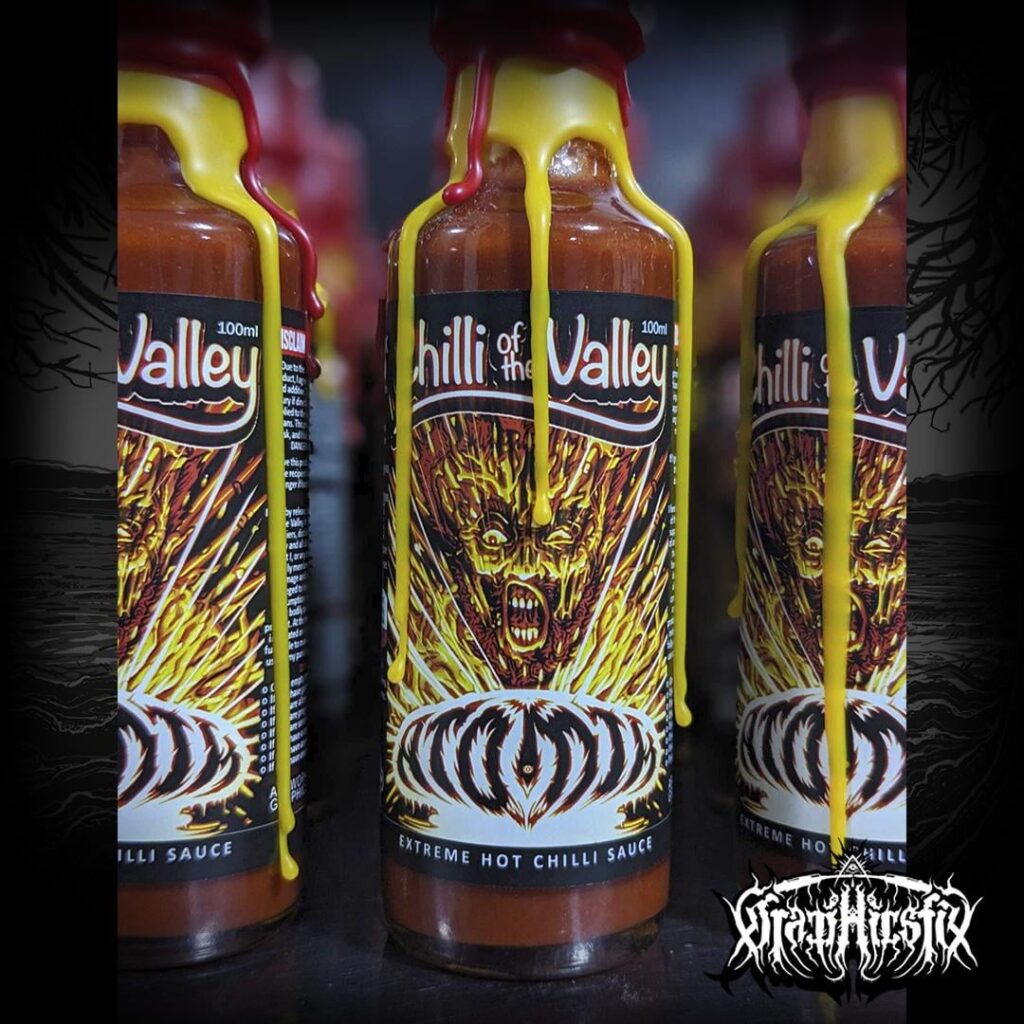 I design heavily illustrated hot sauce labels internationally for a living. AMA