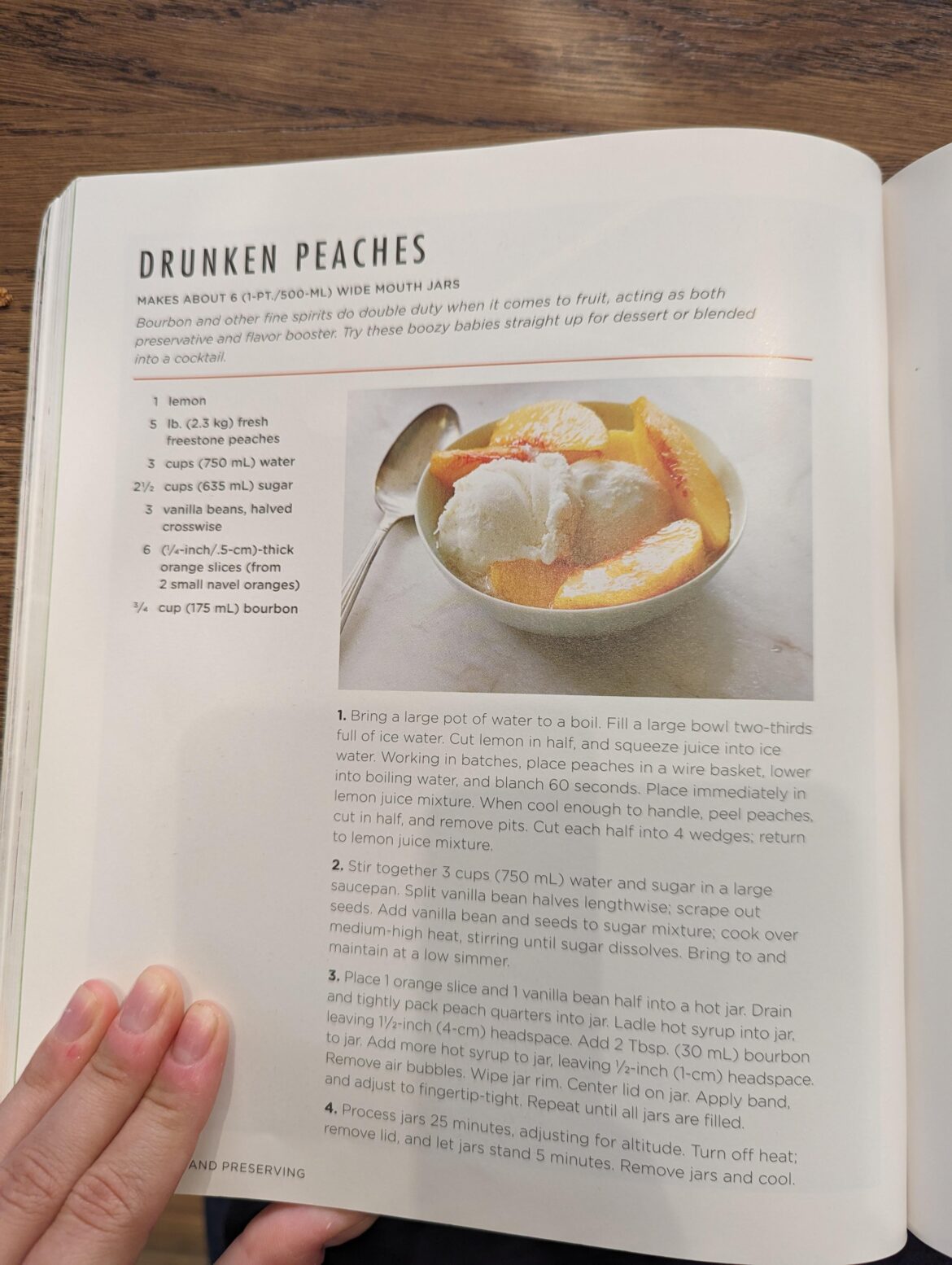 Vanilla beans in Drunken Peaches Vanilla beans in Drunken Peaches