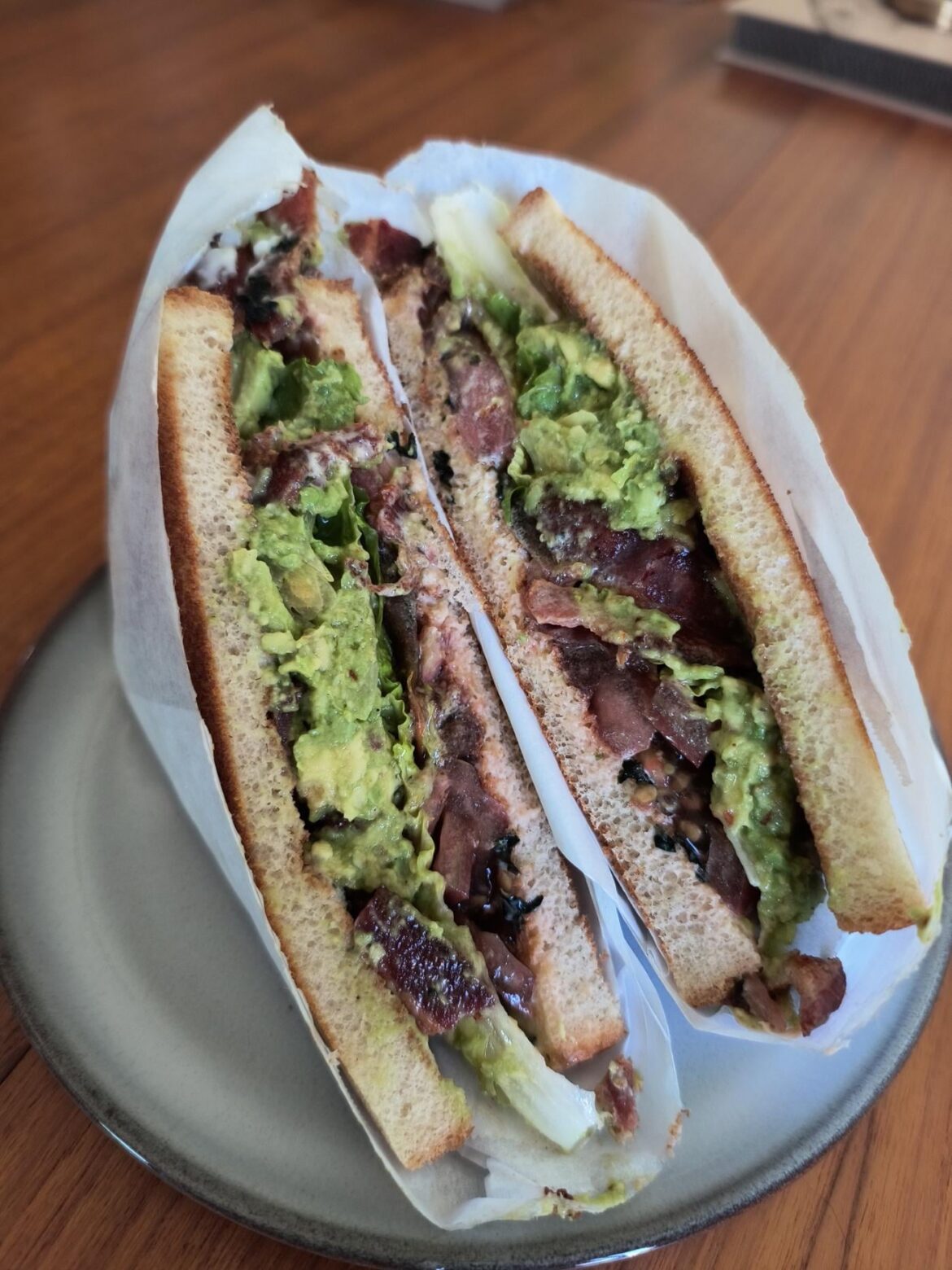 My variation of Kenji's BLT. I give you the TBLA - Tomato, Bacon, Lettuce, Avocado Sandwich