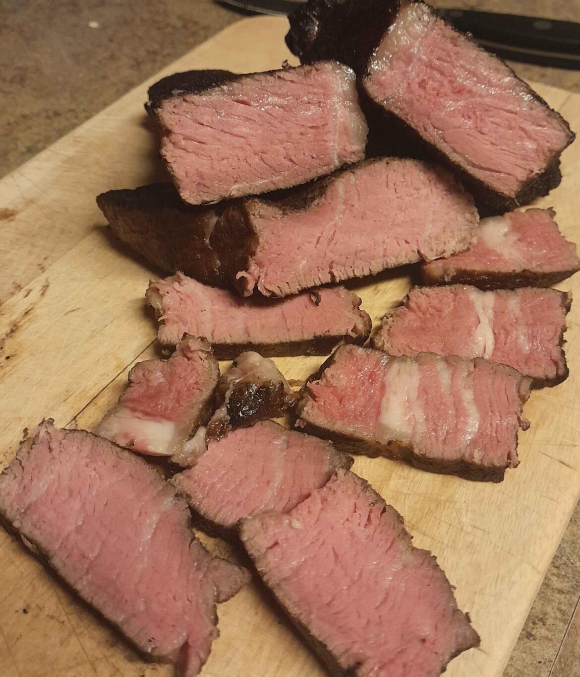 Is this what 137 for 2 hours is supposed to look like? Or is my sous vide machine a couple degrees mis-calibrated? (I want it red not pink)