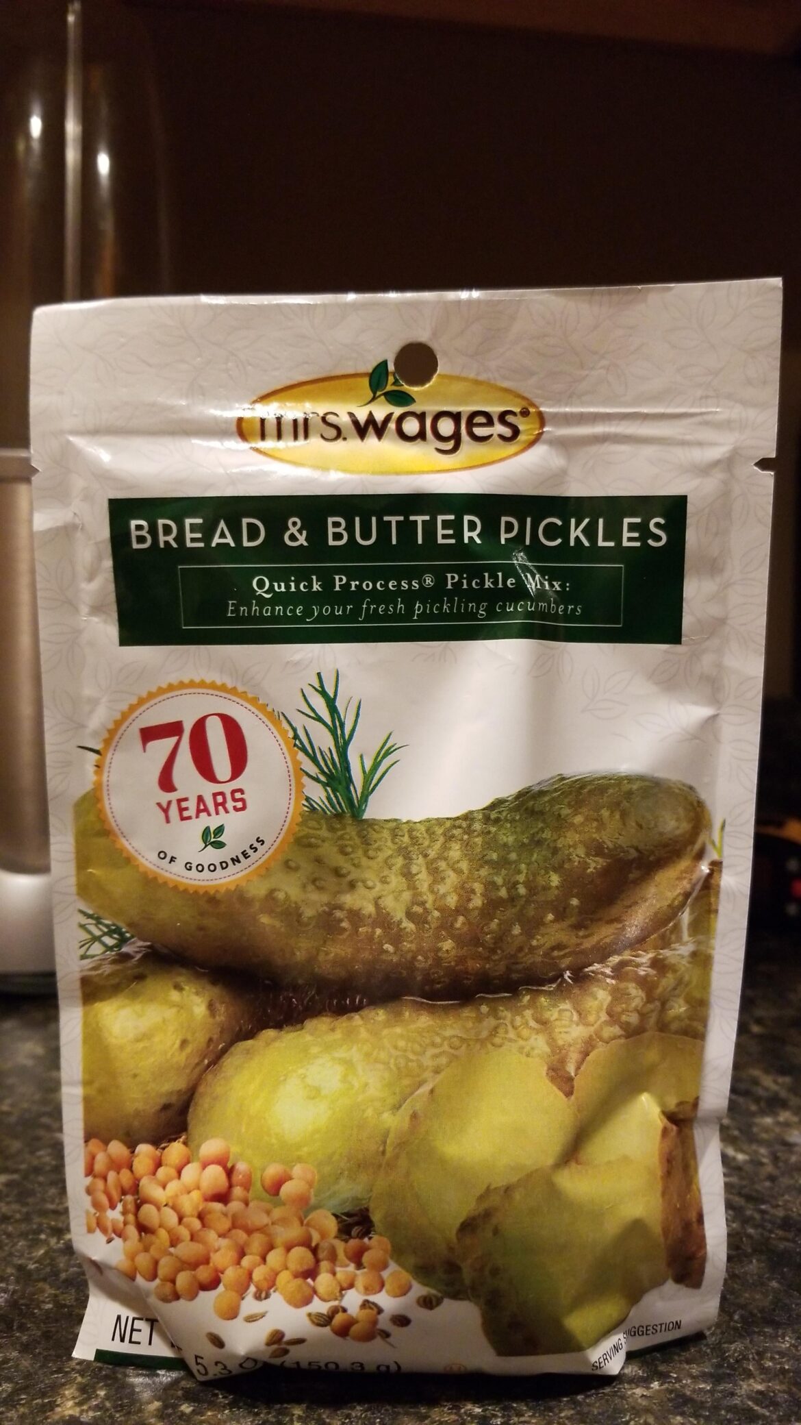 What are your thoughts on Mrs Wages packets for sweet relish rather than pickle slices?