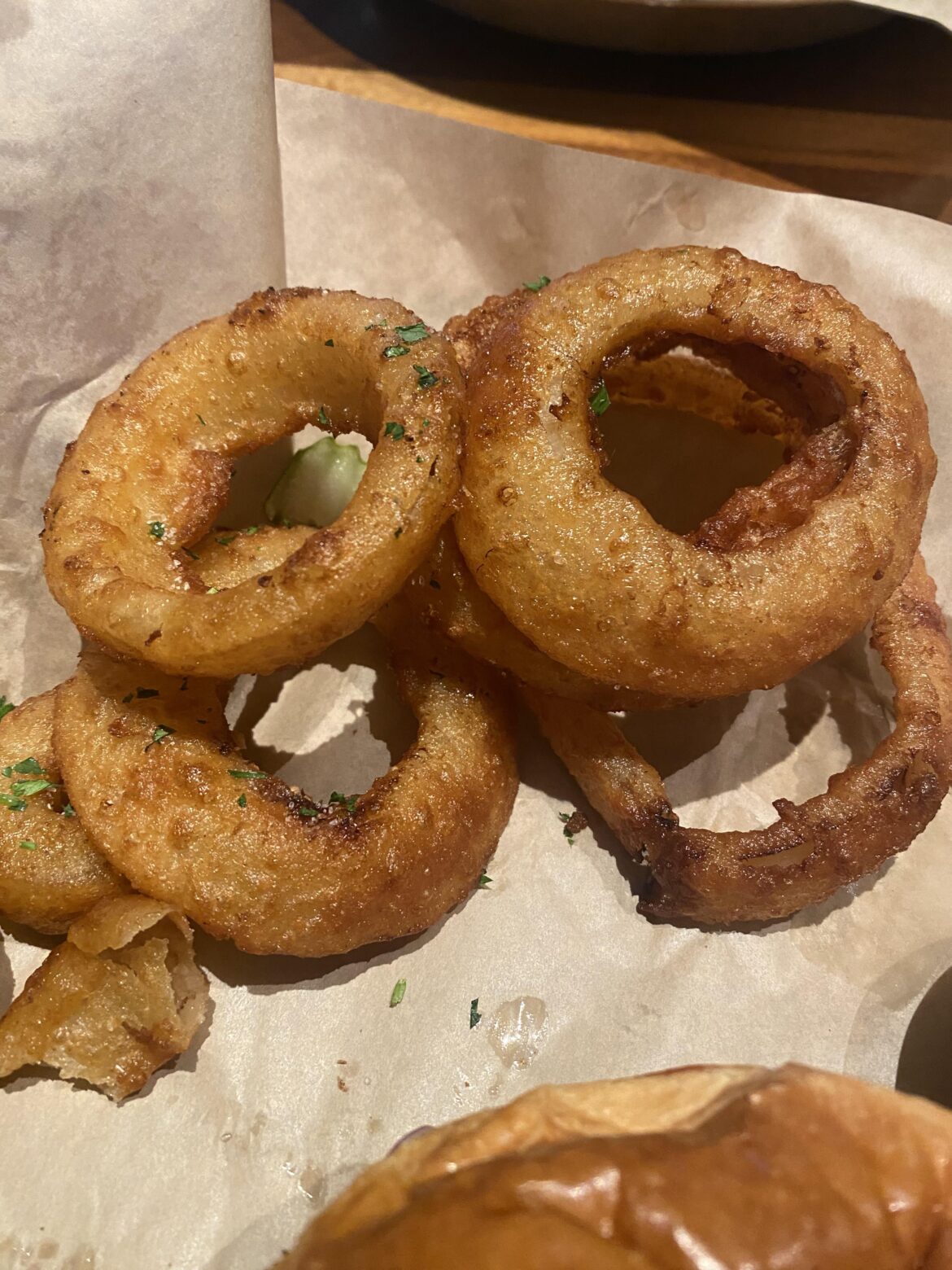 Just wanted to share these perfectly fried onion rings I had this weekend