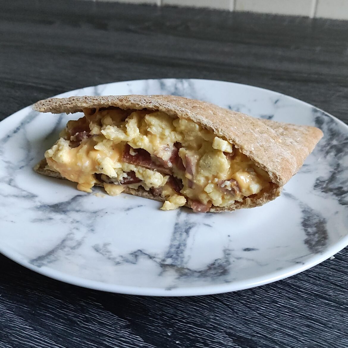 Pork roll egg and cheese pocket