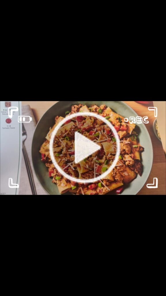 Chicken sausage rigatoni