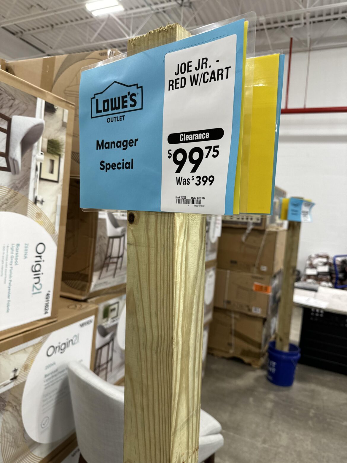 Lowe’s Outlet Joe Jr. Deal