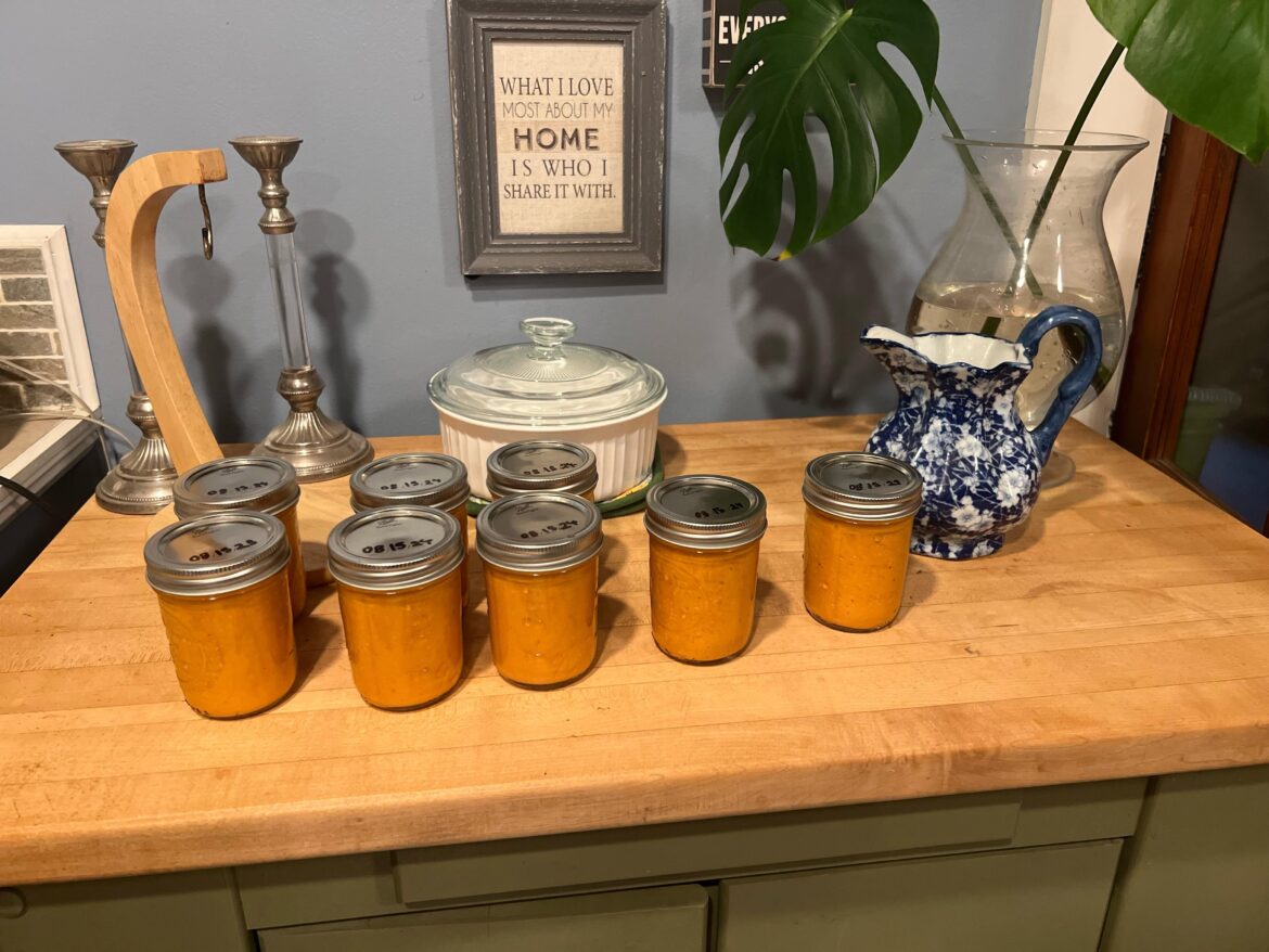 my first attempt at canning