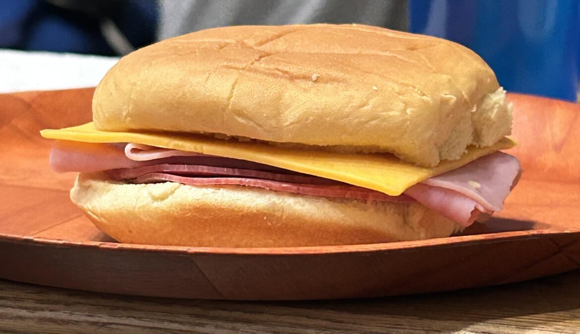 Basic ass Ham and Cheese sandwich.