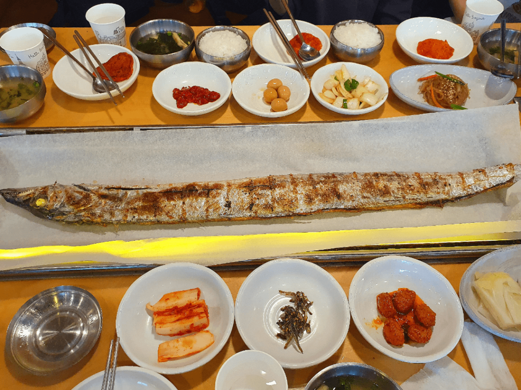 Grilled cutlassfish in Jeju