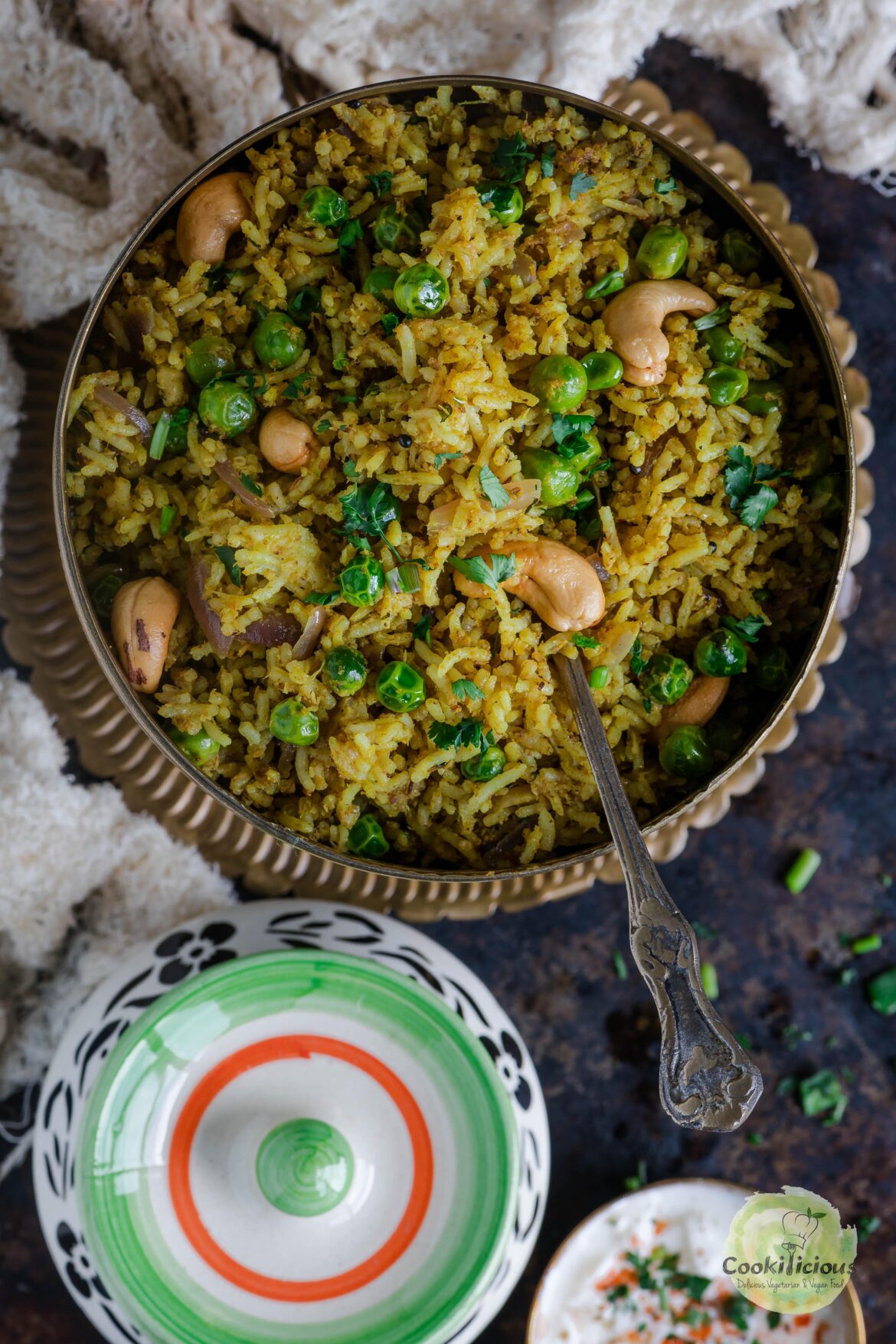 Matar Pulao | Vegan Green Peas Pulao