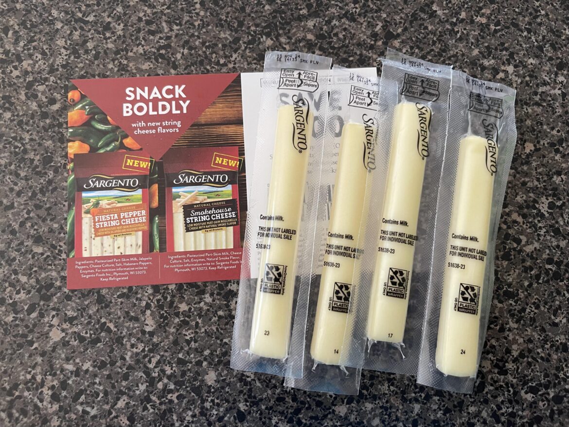Free promo with coupon in my box this week: Sargento string cheese. Anyone else get this or something else?
