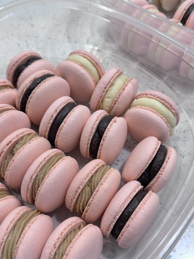 Made my first batch of dyed macarons today to use up all my leftover fillings (Oreo, cheesecake/salted caramel center, and cappuccino w/ baileys). Colors are much more fun and satisfying! l can’t wait to order more!