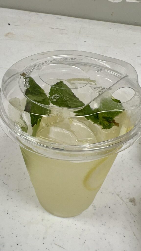 honey citrus tea the other is brown sugar latte