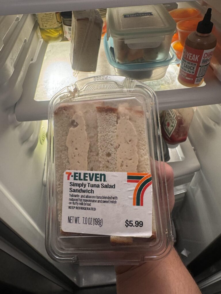 I’m happy to say I have bought 7/11 new Japan inspired way of a Tuna sandwich.