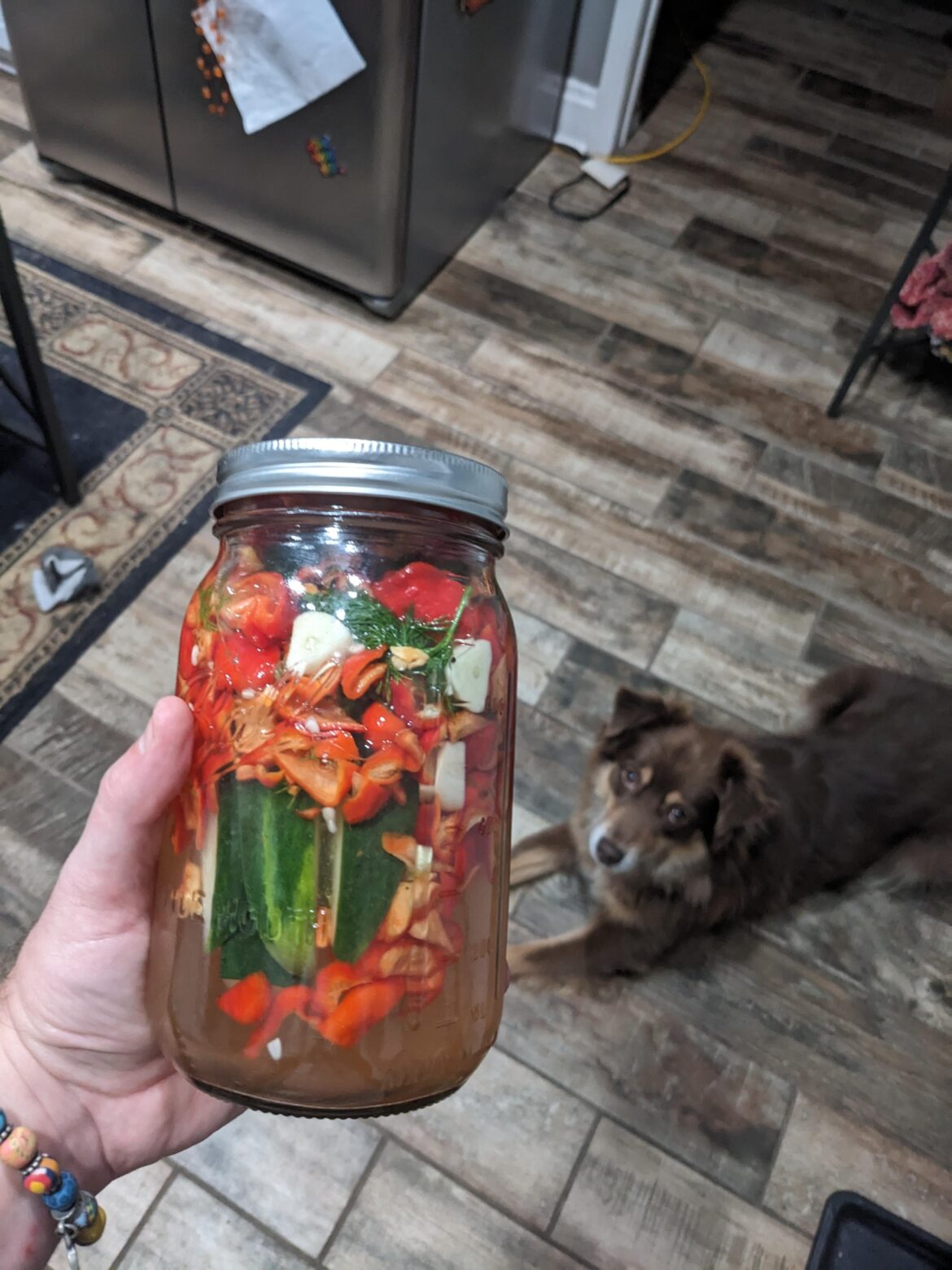 These gon be some spicy ass pickles