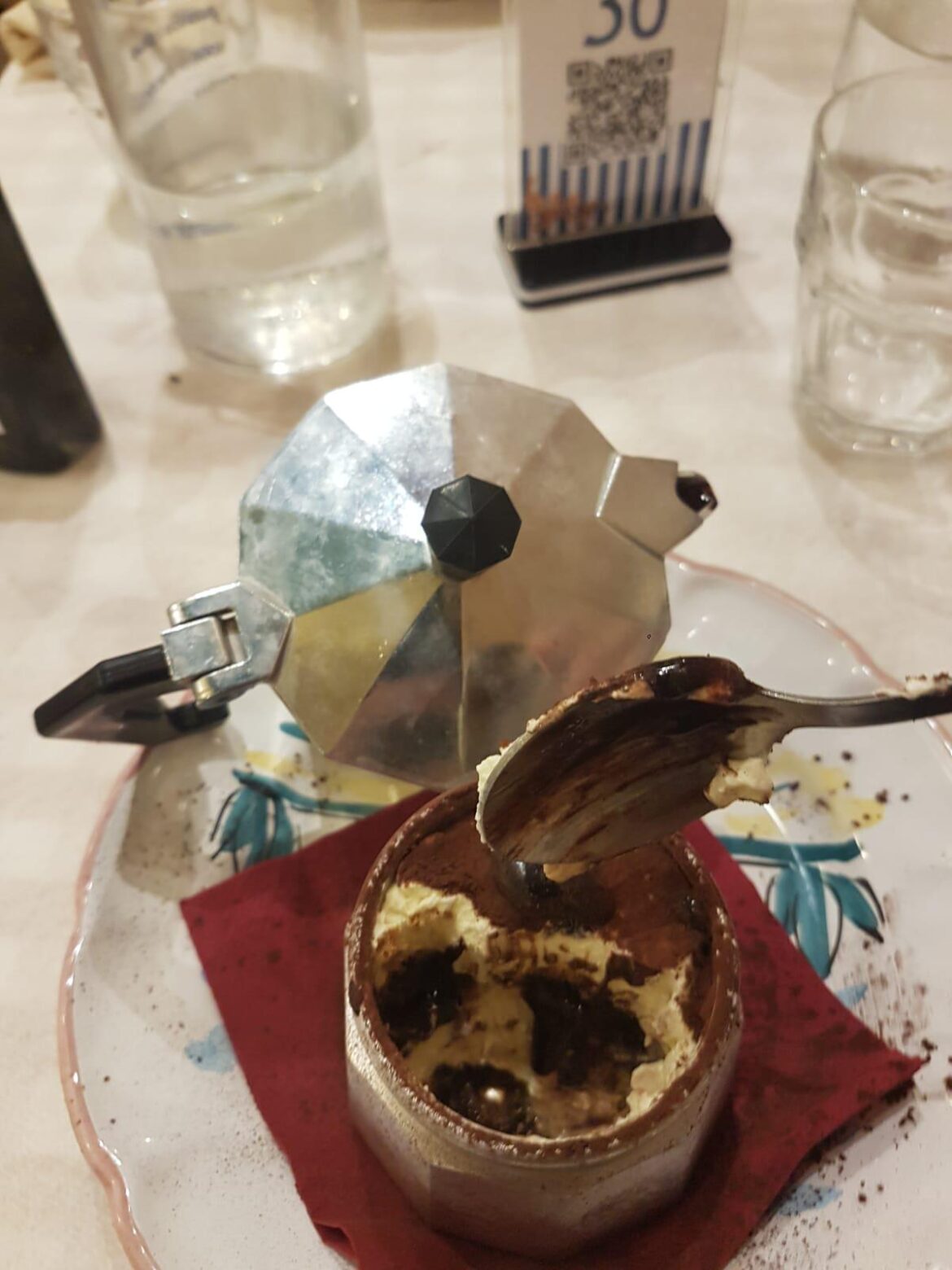 Tiramisu in a Mocca. Somewhere in Rome