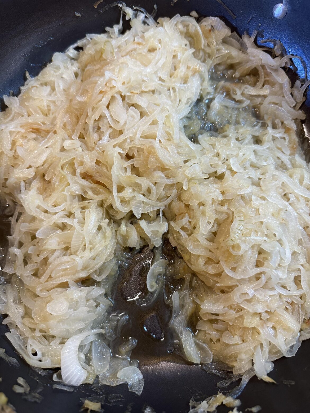 Prepping Ligurian onion “cake”