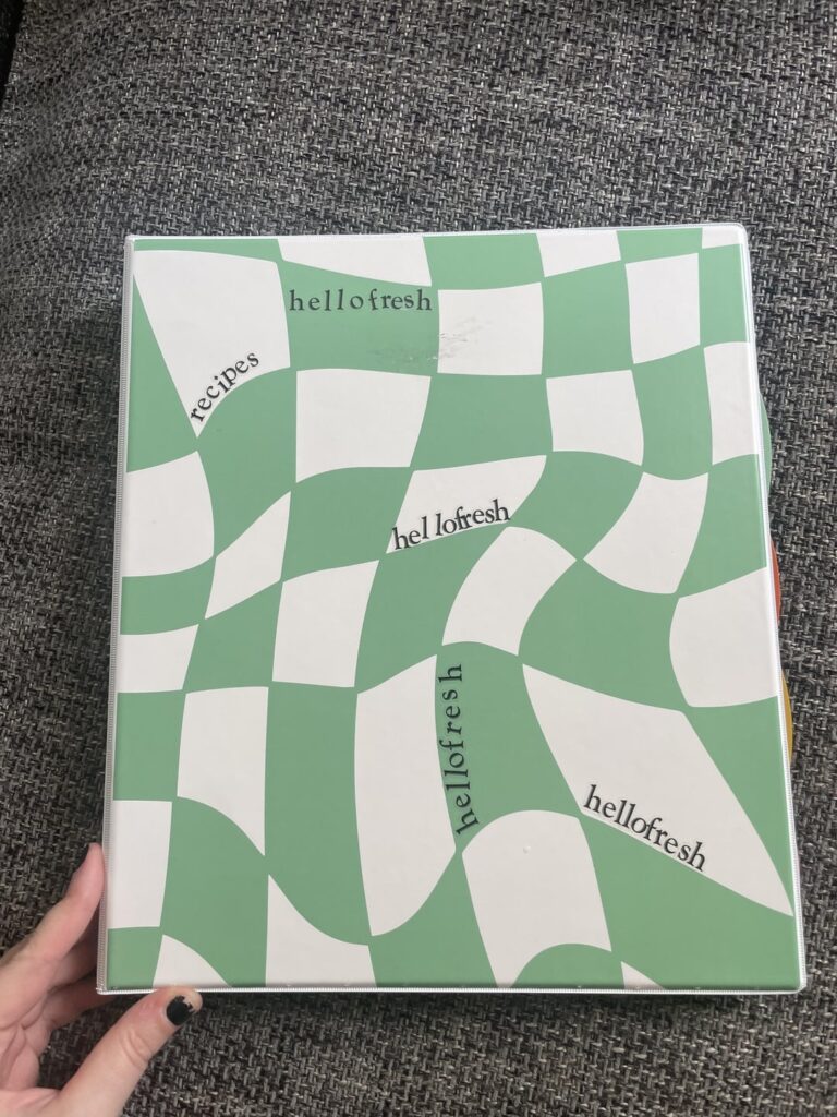 Finally put the recipe cards to use.