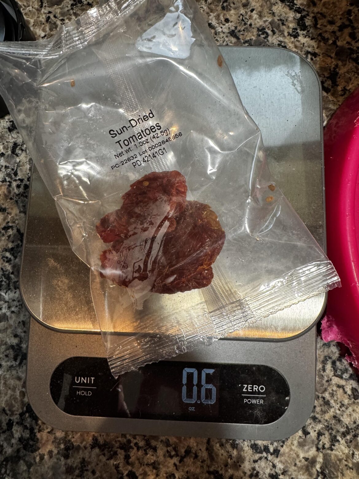 Literally one third the amount