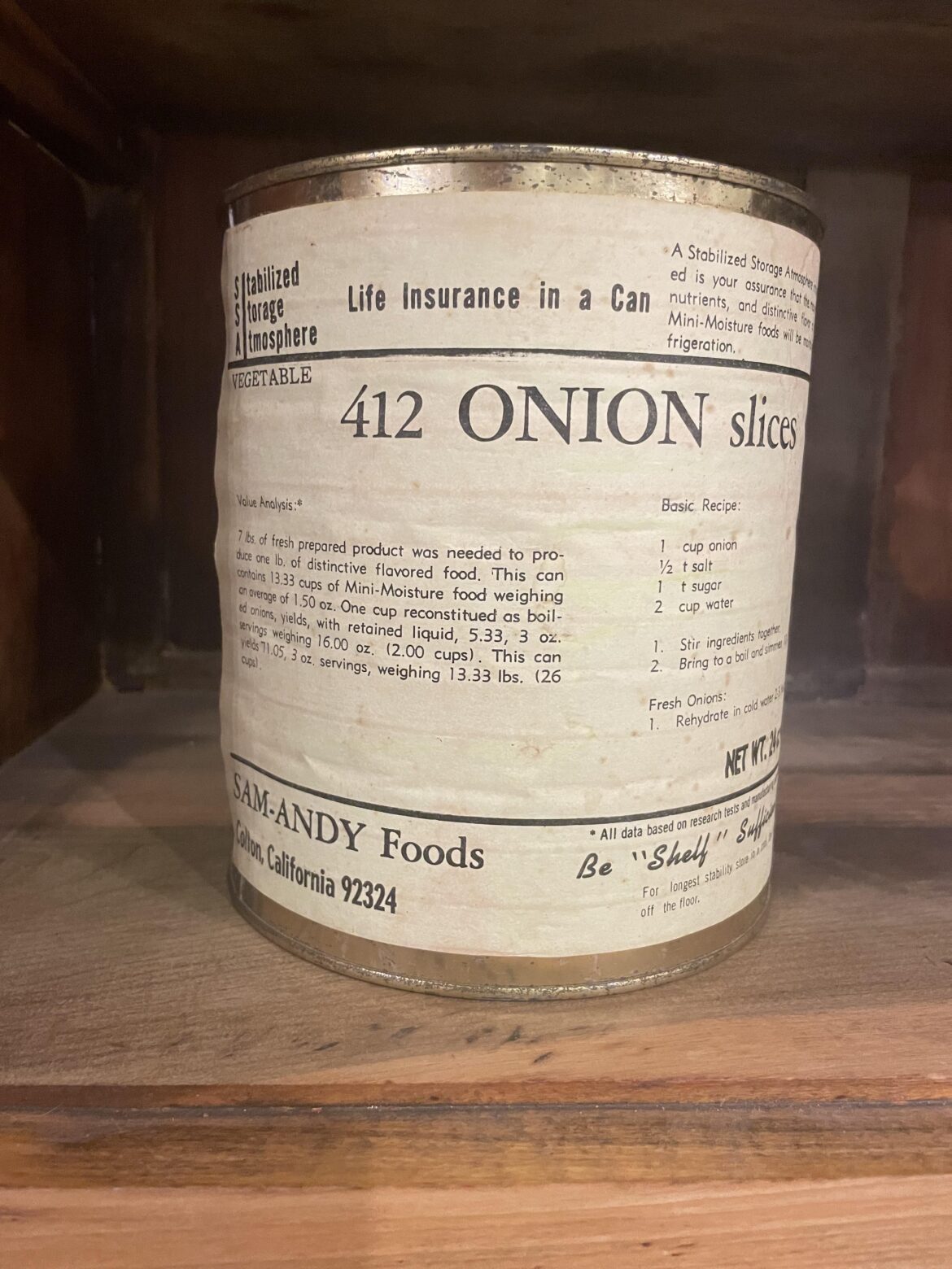 Life insurance in a can