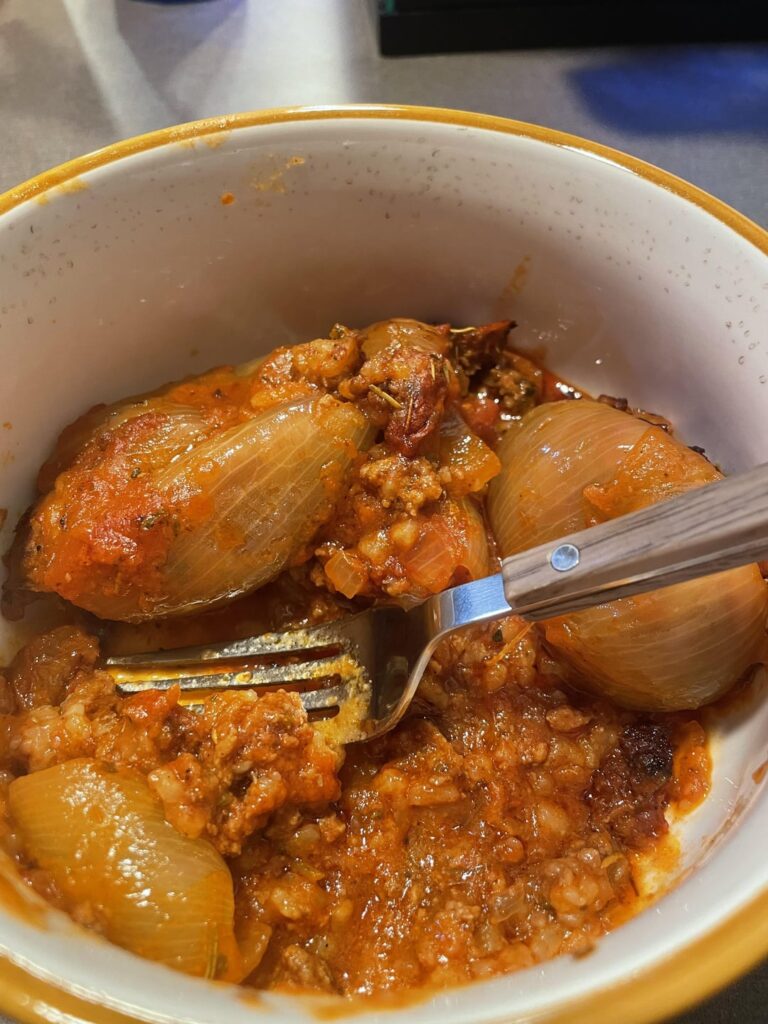 Greek stuffed Onions