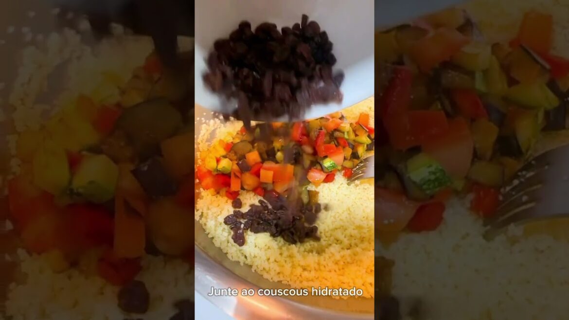 Couscous marroquino com sobrinhas da geladeira! Já olhou sua geladeira hoje?