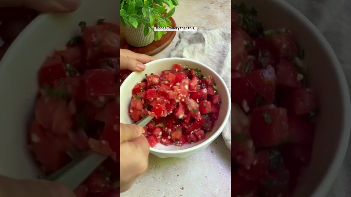 Herbed Ricotta & Tomato Bruschetta #viralvideo #viralshorts #foodie #foodlover #recipe #shortrecipe