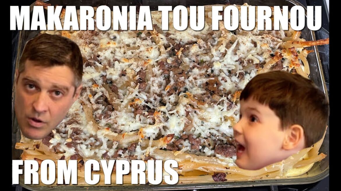 How to Cook MAKARONIA TOU FOURNOUI Recipe from CYPRUS - Father and Son Cook the World