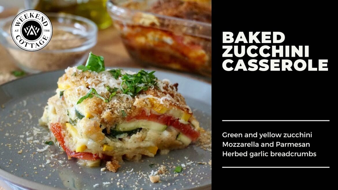 BAKED ZUCCHINI CASSEROLE | 100% Vegetarian!
