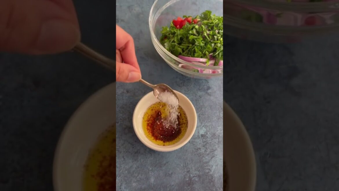 Turkish White Bean Salad #recipe