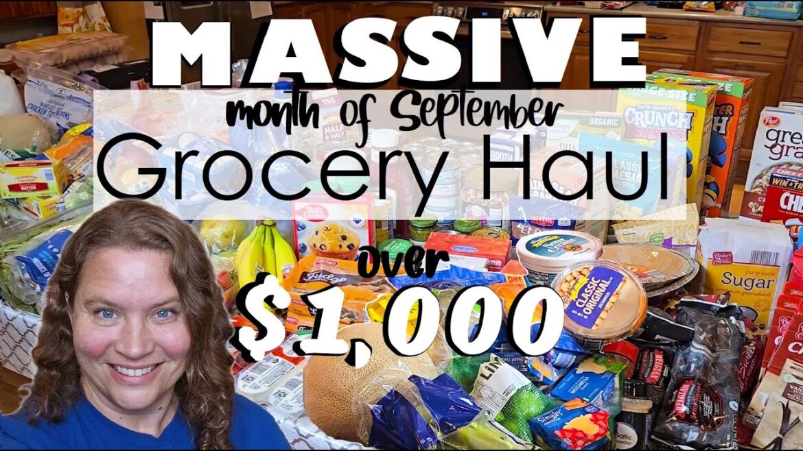 My Largest MASSIVE GROCERY HAUL for our big family! WATCH my Month of September monthly haul! My Largest MASSIVE GROCERY HAUL for our big family! WATCH my Month of September monthly haul!