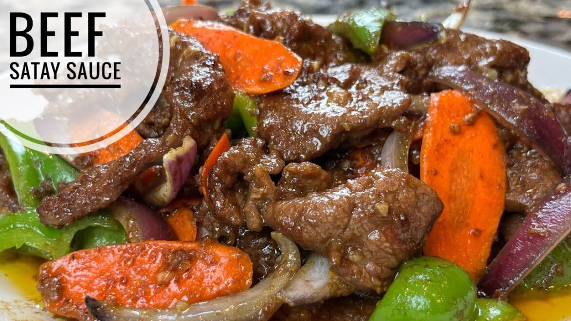 Beef Stir Fry With Satay Sauce | Juicy and Tender Beef And Vegetable Stir Fry