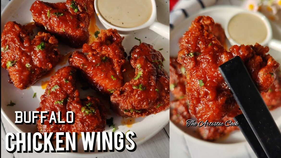 Buffalo Chicken Wings | How to make CRISPY Buffalo Chicken Wings | Fried Chicken in Buffalo Sauce