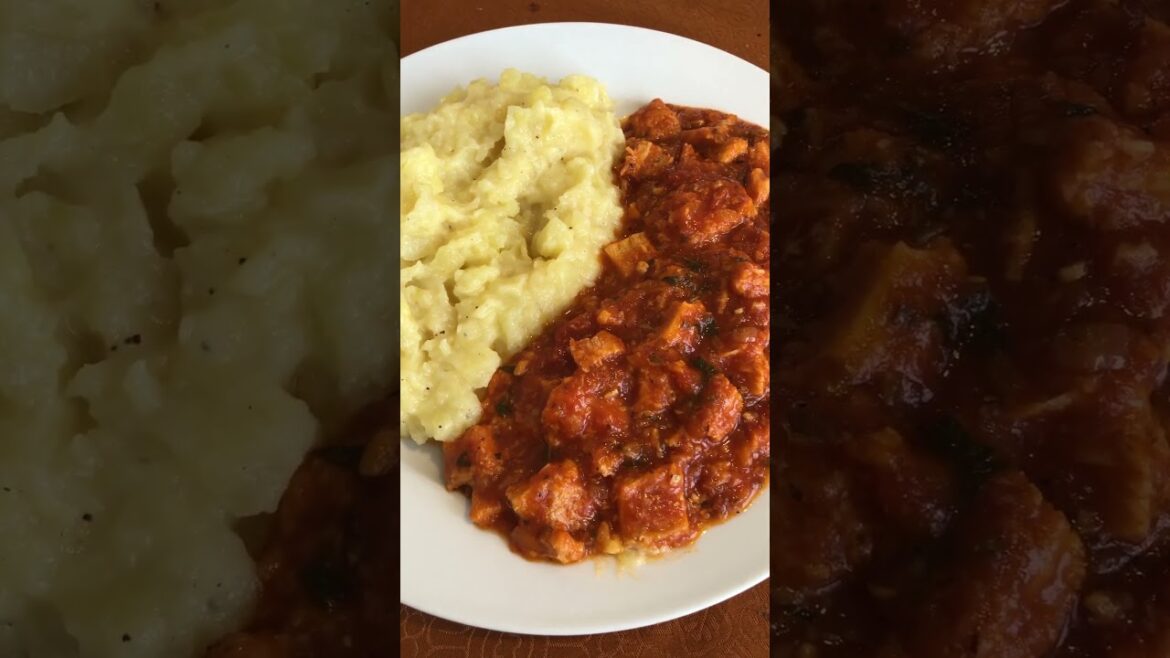 My version of the dish - Trippa alla Romana, with whipped potatoes (gluten free)