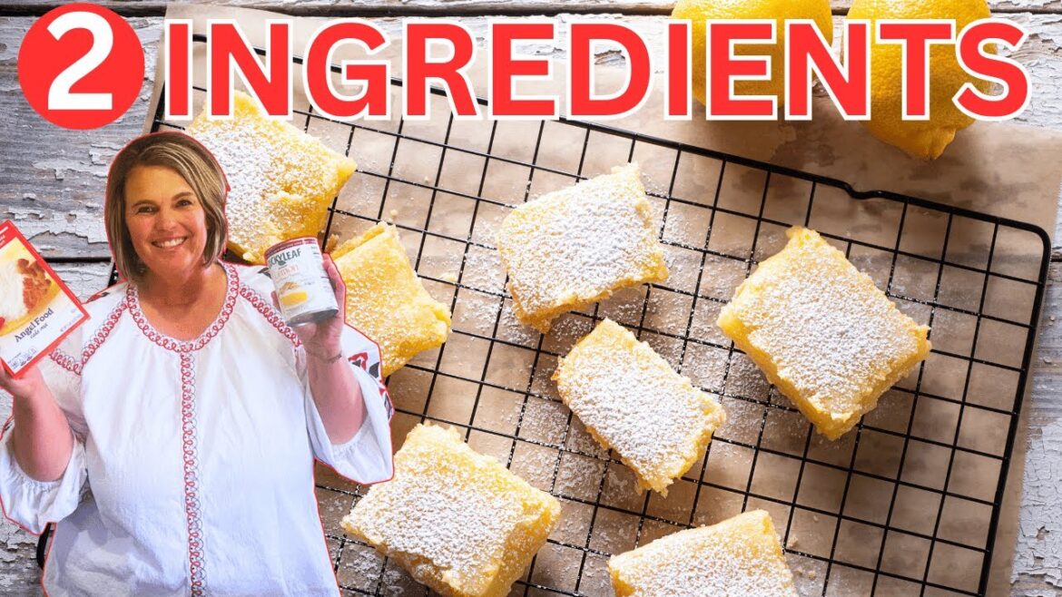 Easy Lemon Bar Recipe Made With Cake Mix! Easy Lemon Bar Recipe Made With Cake Mix!